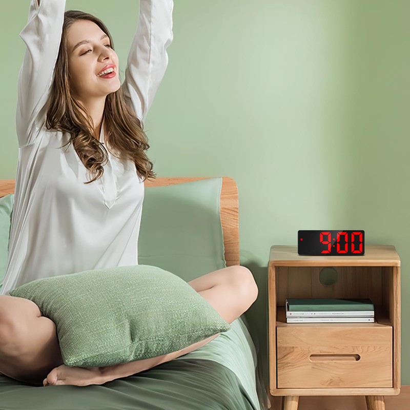 ORIA Digital Alarm Clock, LED Alarm Clock with 6.5inch Large