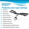 HQRP Clear Tint UV Protective Safety Goggles Glasses for Yard