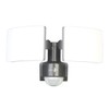 Lunartec Wall Lamp: Duo LED Outdoor Wall Spotlight with Motion