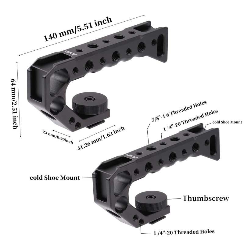 FOTGA Camera Top Handle, Upper Cheese Handle, Universal Video Stabilizing