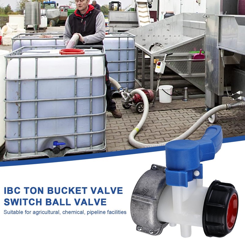 Nizirioo IBC Water Tank Universal Adapter: Container Flap Tap Stopcock