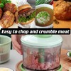 GProME Manual Food Processor -Salsa Maker Hand Chopper Blender As