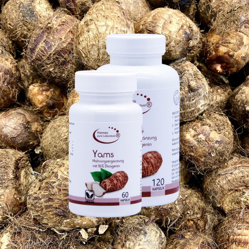 Hannes Pure Lebenslust Yams 120 Capsules, 4 Months Supply, Free