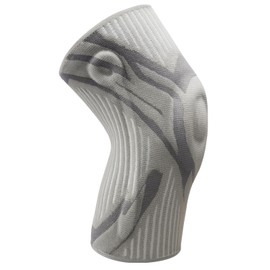 GUARVEX Knee Compression Sleeve, Knee Brace for Men & Women, Knee Support for Running, Basketball, Workout, Gym, Hiking, Sports, Gray, Small