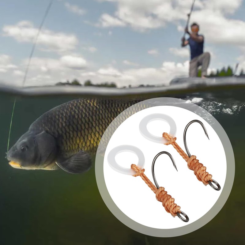 Be In Your Mind 10pcs Size 12 Barbless Pre-Tied Hook