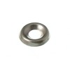 SCREW CUP SURFACE FINISHING WASHERS No. 8 CP CHROME PLATED ( pack of 100 )