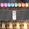 Outdoor Table Lamp with Remote Control, Warm White, 8 Colours,