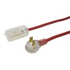 Woods 64600701 Decor Series 8-Foot Fabric Braided Indoor Extension Cord