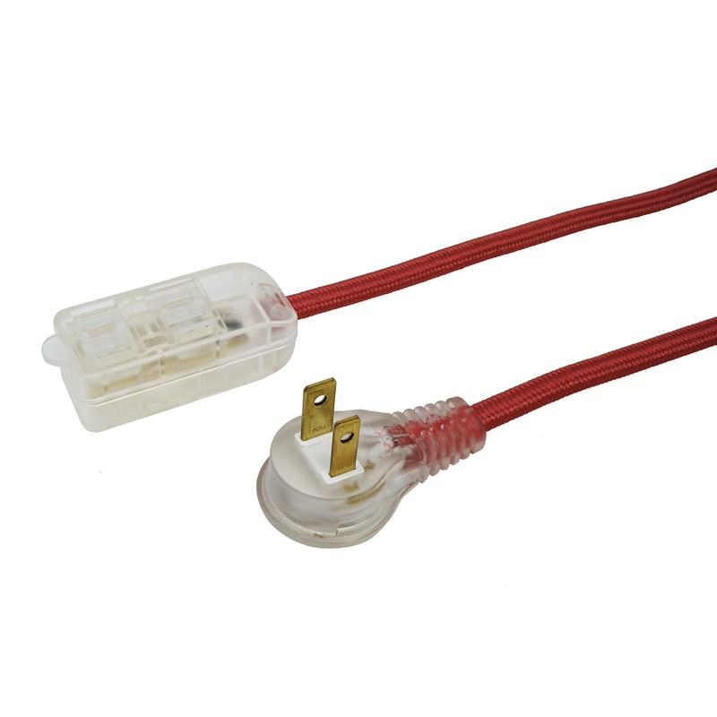 Woods 64600701 Decor Series 8-Foot Fabric Braided Indoor Extension Cord