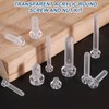 sourcing map 50Pcs Clear Acrylic Screws, M2x4mm PC Plastic Phillips