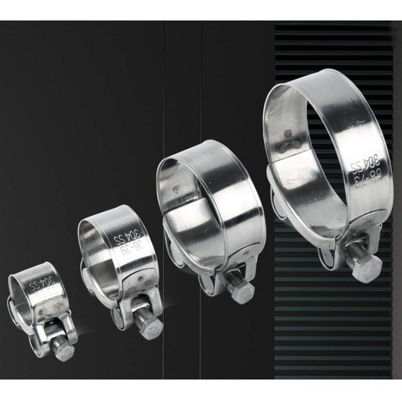 Liujiami 1-5pcs 304 Stainless Steel Pipe & Hose Clamp -