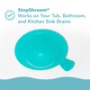 StopShroom STBLU232 Universal Stopper Plug Cover for Bathtub, Bathroom and