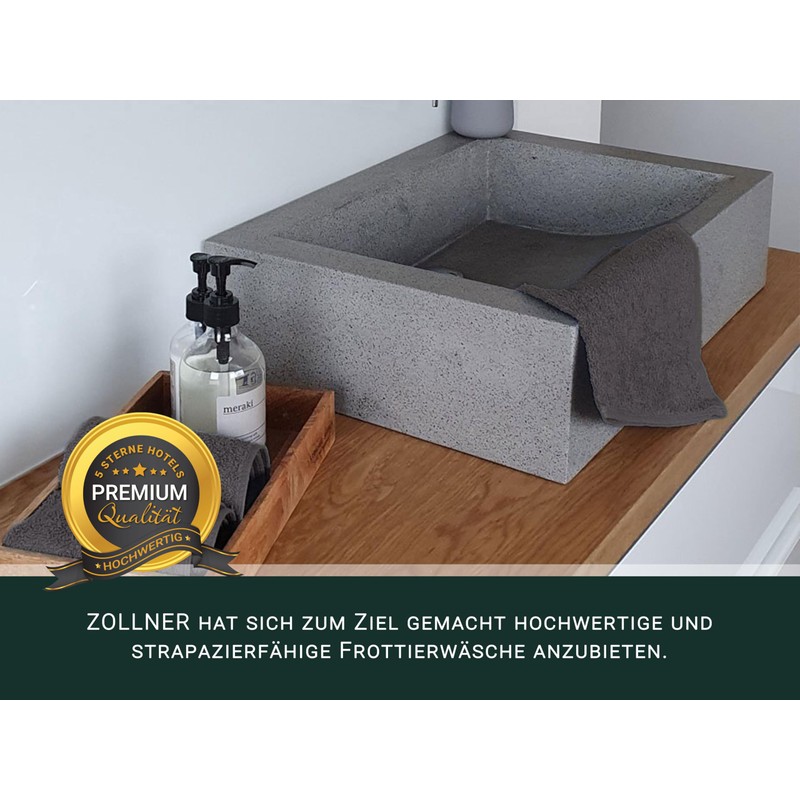 ZOLLNER Set of 10 Guest Towels – Small and Fluffy