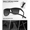 QALLY Polarized Sunglasses Men, Mens Sunglasses Polarized UV protection Lightweight
