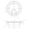 MyCableMart 2 1/2" Cut-Hole Size White Round Wire Management Grommet