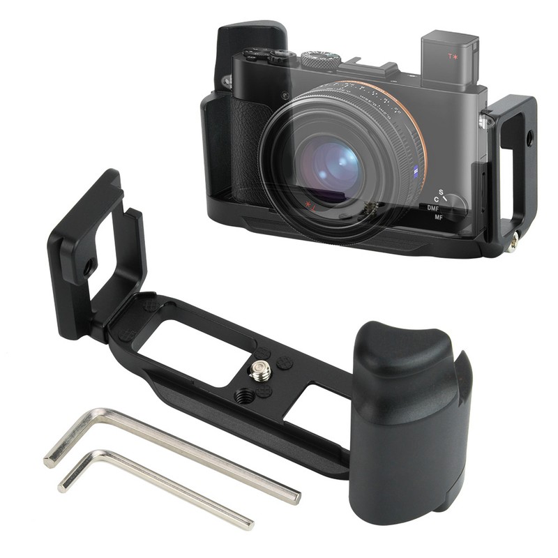 Metal Quick Release L plate Vertical Hand Grip Holder for