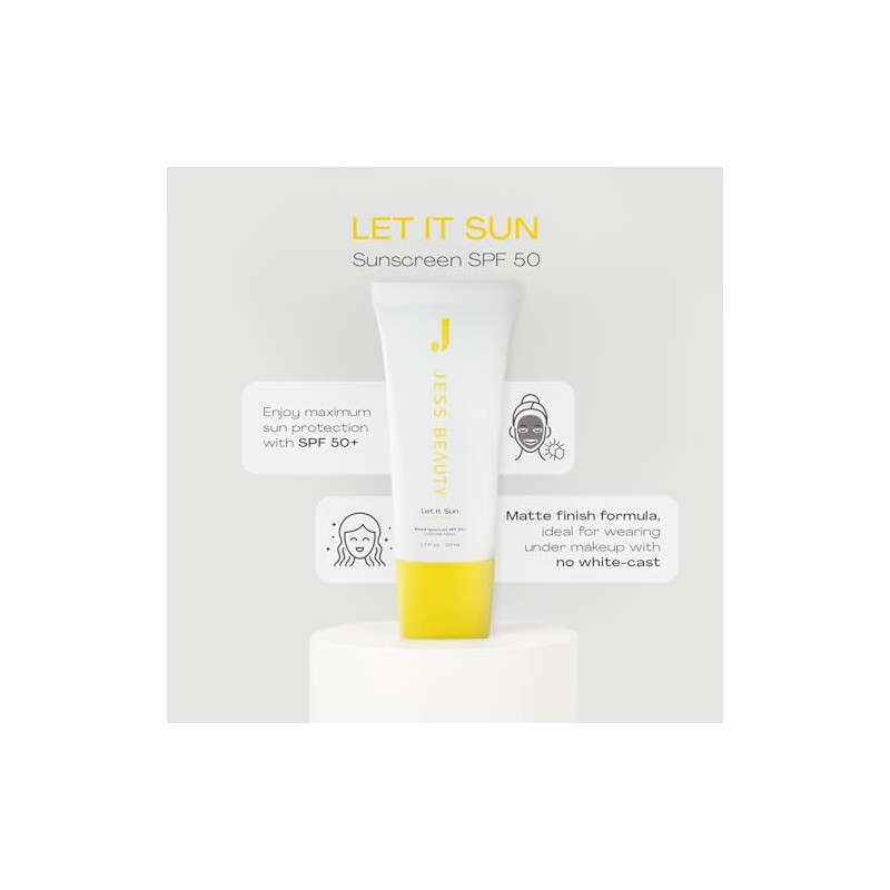 JESS BEAUTY Protector Solar Let It Sun 50+, Té Verde