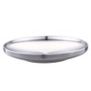 Cabilock Non-Slip 304 Stainless Steel Round Plates Flat Dinner Plates