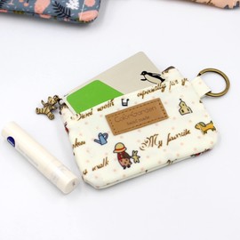loco animo Pass Case, Commuter Holder, IC Card Holder, Pouch, Cute Animal Pattern, Lightweight, Small, Coin Case, Key Case, Stylish Case, Small Items, Cosmetics, Shu-chan (Dark Indigo)