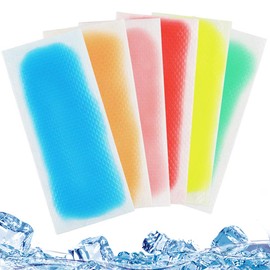 KUMSODE Cooling Plasters Pack of 24 Cooling Patches for Children, Forehead Plasters for Adults, for Use on Forehead, Arms, Neck Area, Summer Heat, Sweating and Dizziness