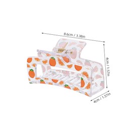 Healvian 5pcs Fruit Pattern Hair Claw Clip Hair Jaw Clips for Girls No Pain for Women