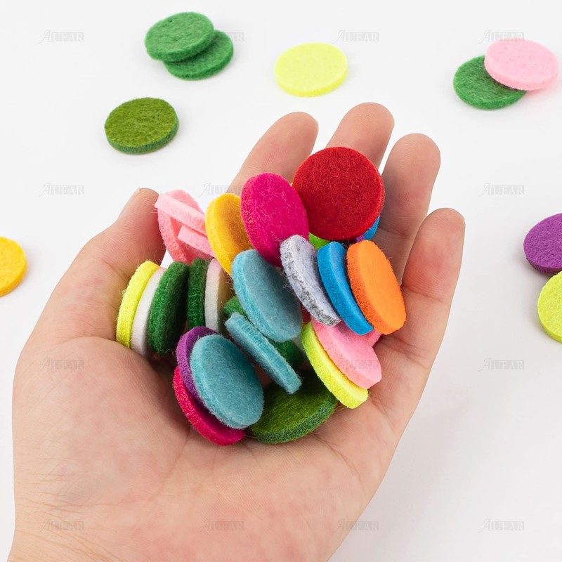 AUEAR, 100 Pack Replacement Felt Pads Round Essential Oil Diffuser