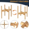 Adjustable Bamboo Wood Stand for Towel Warmer Bucket -( 9''-15'')