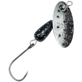 Panther Martin PMRBL_4_BSS Single Hook Barbless Teardrop Spinners Fishing Lure - Black Silver Speckled - 4 (1/8 oz.)