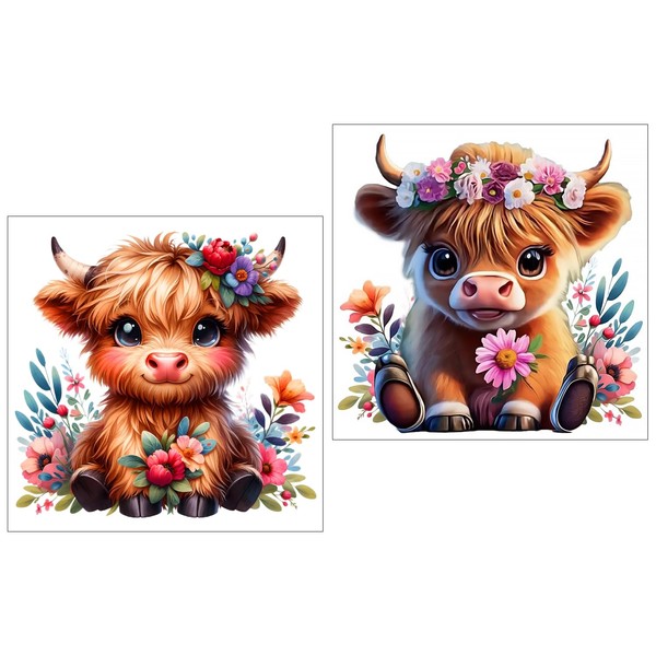 Mowana Cow Diamond Art Kits for Adults, 5D DIY Full