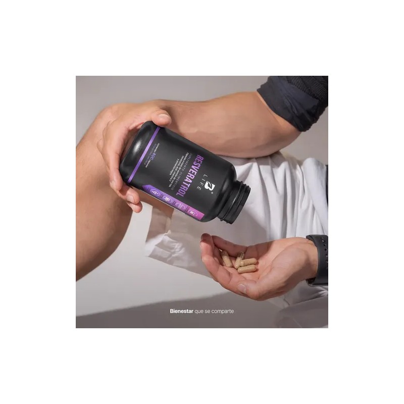 Resveratrol De 400 Cáps Con Semilla De Uva Roja Acai.
