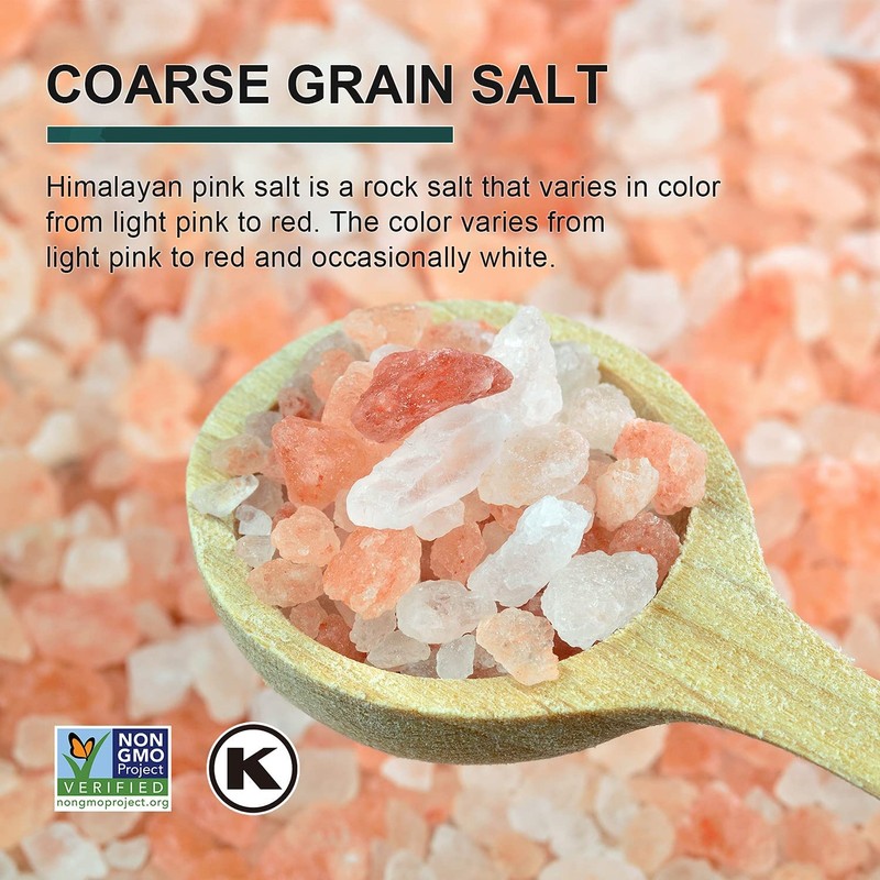 Soeos Soeos Himalayan Salt, Coarse Grain, 39Oz (2.4 Pound), Non-GMO