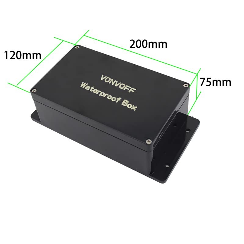 Vonvoff Power Junction Box, IP65 Dustproof Waterproof ABS Plastic Electronic
