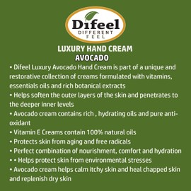Difeel Therapeutic Hand Cream with Avocado Oil 1.4 ounce (2-Pack)