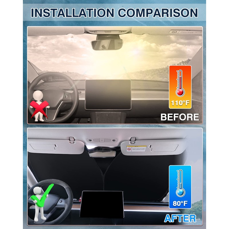 Karltys Windshield Sun Shade for 2022-2025 2026 Lexus NX NX250