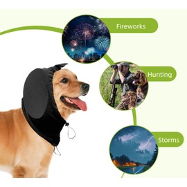 Dog Ear Muffs: Noise Cancelling Headphones for Dogs with Hearing Protection from Thunder, Fireworks & Vacuum