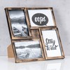 levandeo Picture Frame 4 Photos Black Copper Gold Stand Photo