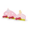 Mousehouse Gifts Children's Pink Princess Triple Wooden Coat Hooks Wall