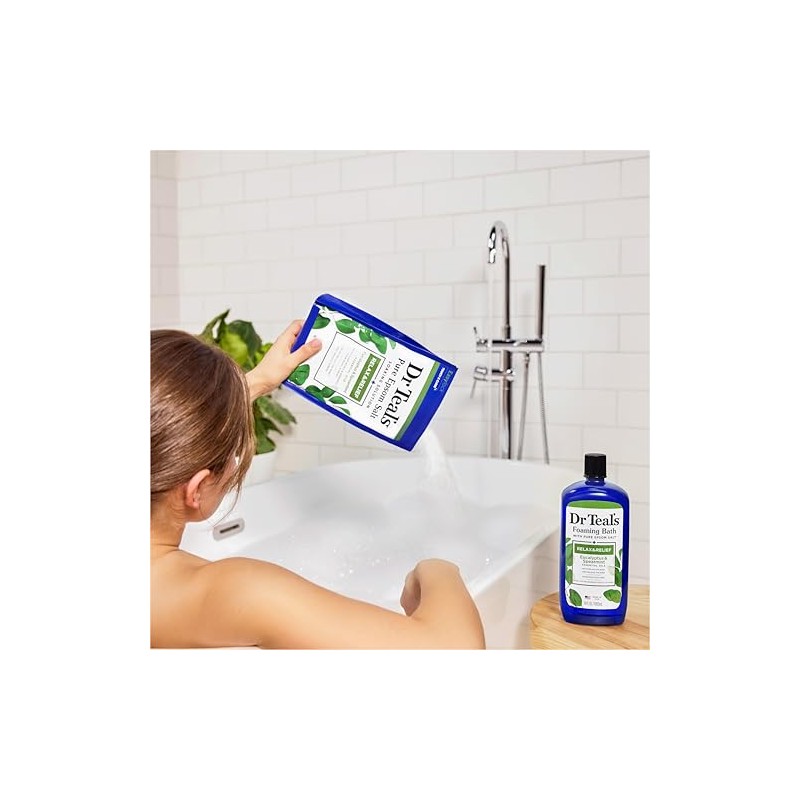 Dr Teal's Pure Epsom Salt Soak and Foaming Bath, Relax