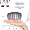 Camila Paris CP3023 French Side Combs Large Curved, Gray French