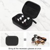 Bukere Travel Sunglasses Organizer Case, PU Leather Adjustable Slots for