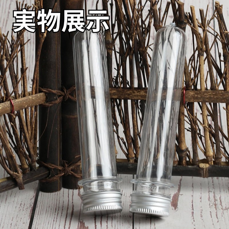 Ginhkok Test Tubes with Aluminum Cap, 1.4 fl oz (40