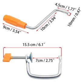 OZXNO 1Set Pasta Machine Handle and Clip Replacement Pasta Maker Clamp and Handle
