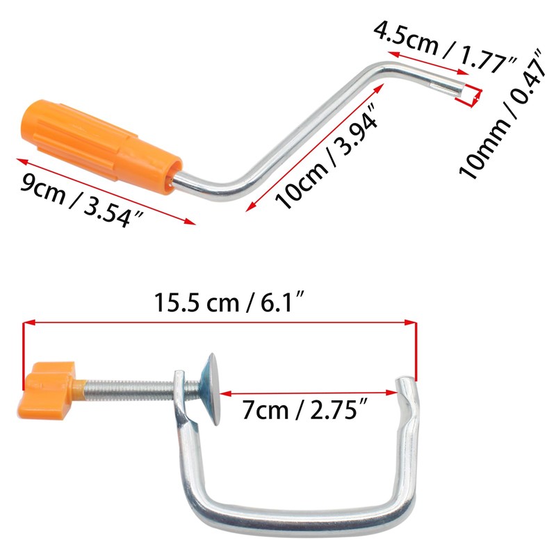 OZXNO 1Set Pasta Machine Handle and Clip Replacement Pasta Maker