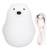 LED Night Light Cartoon White Bear Baby Pat Light USB