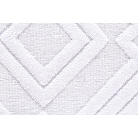 Feizy Rugs Saphir Mira Area Rug, 7'-6" x 7'-6" Round, White