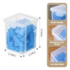 Swuj Clear Plastic Craft Supplies Organizer Box 10-Pack, Stackable Craft