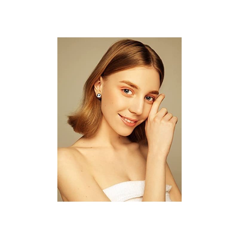 316L Surgical Stainless Steel Jack Skellington Round Circle Button Stud