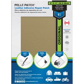 Pelle Patch - Leather Fix Repair Kit - 25 Colors Available - Original 8x11 - Beige-Yellow