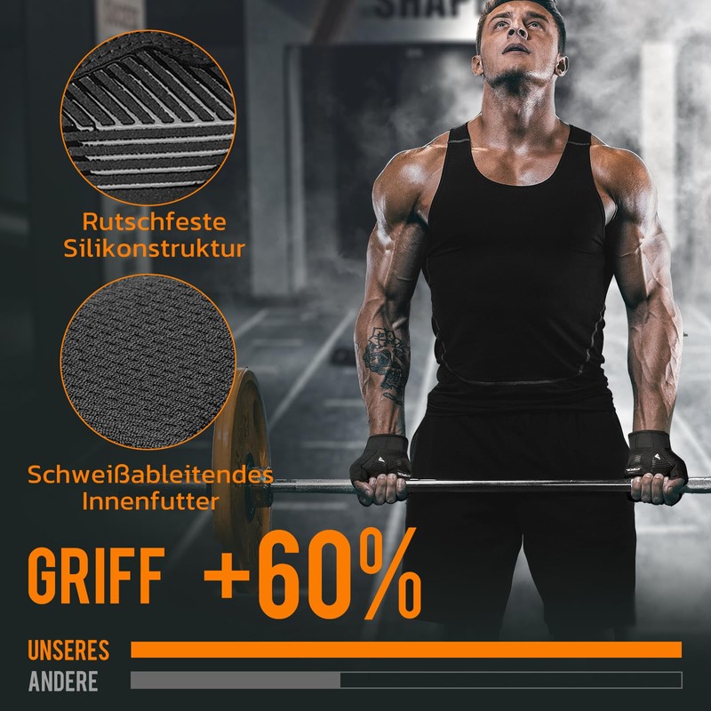 ATERCEL Fitness Gloves for Men and Women, Non-Slip Training Gloves