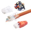 VCELINK Pass Through RJ45 Connector CAT5 CAT5E RJ45 Ends 50pcs
